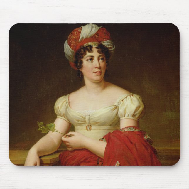 Portrait of Madame de Stael Mouse Pad (Front)