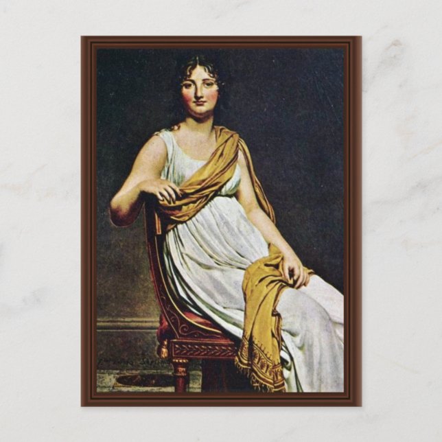 Portrait Of Madame De Verninac By David Jacques-Lo Postcard (Front)