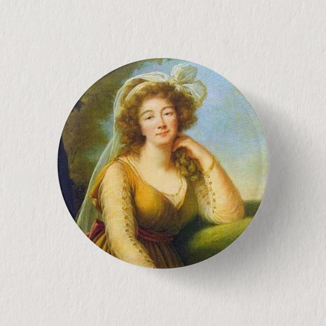 Portrait of Madame du Barry 1 Inch Round Button (Front)
