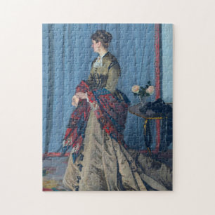 Portrait of Madame Gaudibert Monet Fine Art Jigsaw Puzzle