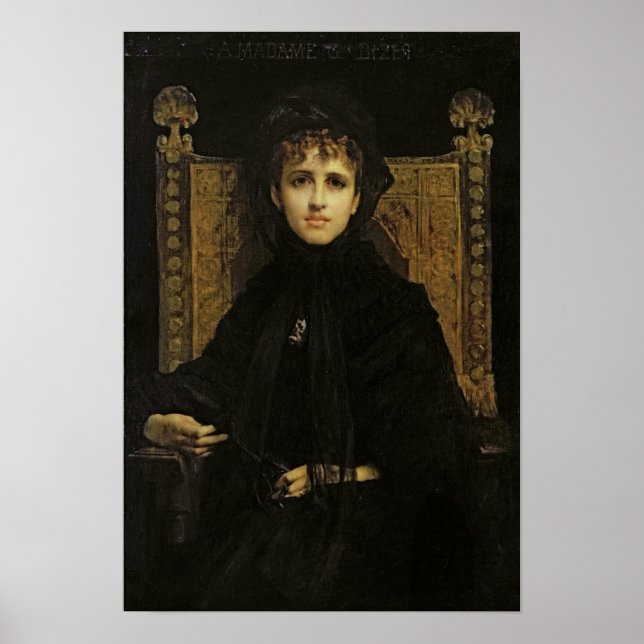 Portrait of Madame Georges Bizet  1878 Poster (Front)