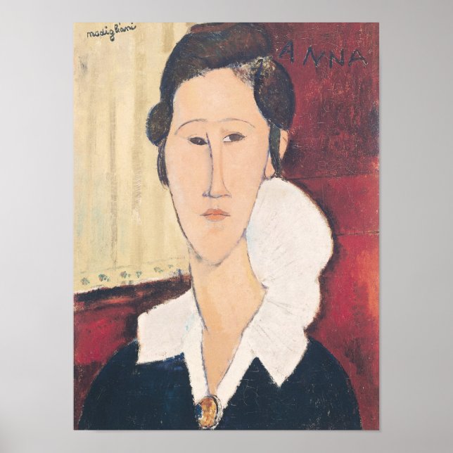 Portrait of Madame Hanka Zborowska, 1917 Poster (Front)