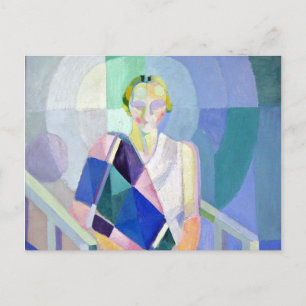 Portrait of Madame Heim by Robert Delaunay Postcard