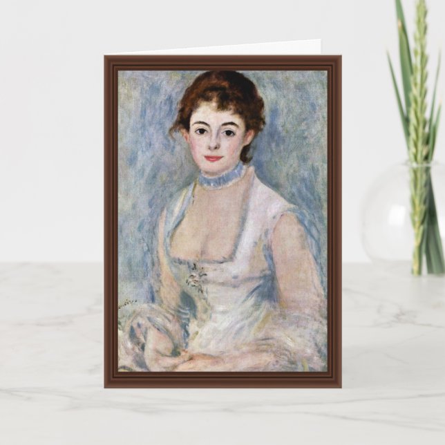 Portrait Of Madame Henriot By Pierre-Auguste Card (Front)