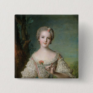 Portrait of Madame Louise de France 2 Inch Square Button