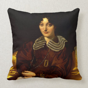 Portrait of Madame Marcotte de Sainte-Marie (1803- Throw Pillow