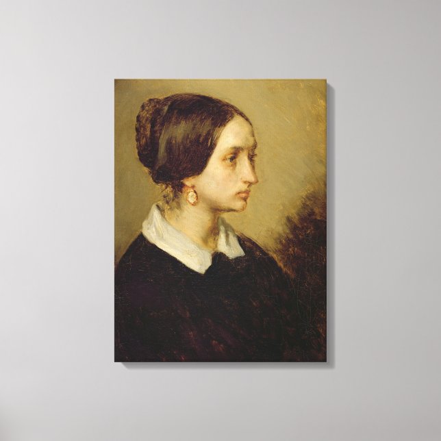 Portrait of Madame Ono, 1844 Canvas Print (Front)
