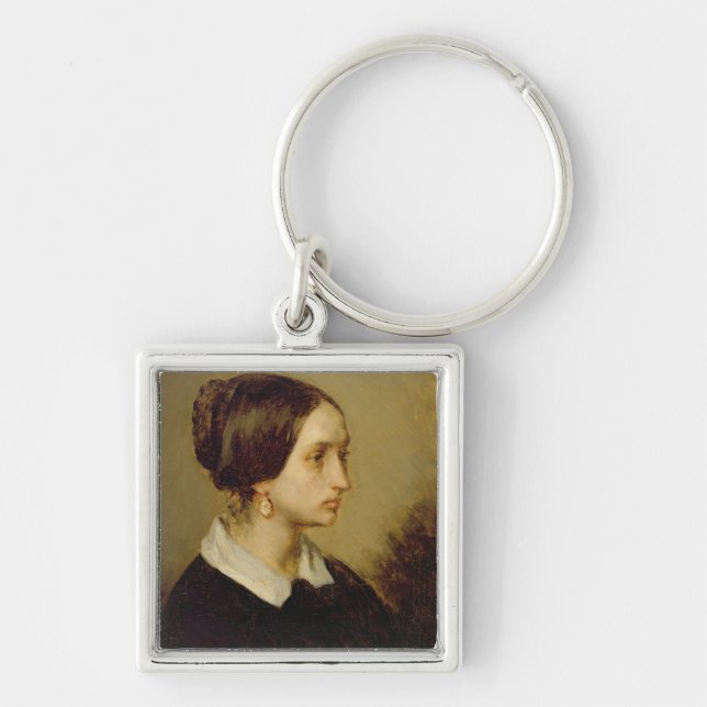Portrait of Madame Ono, 1844 Keychain (Front)