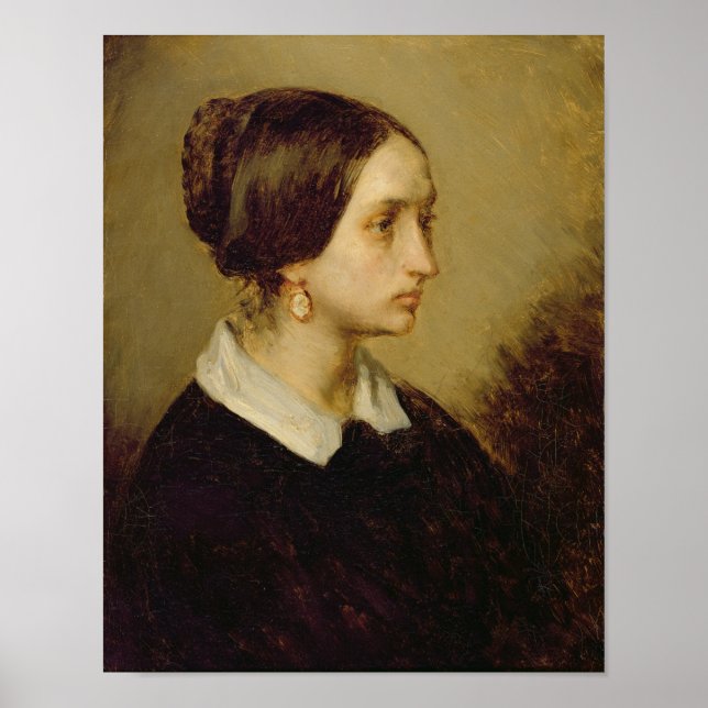 Portrait of Madame Ono, 1844 Poster (Front)