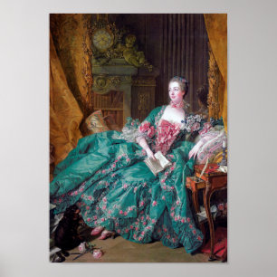 Portrait of Madame Pompadour, Boucher Poster