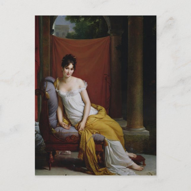 Portrait of Madame Recamier Postcard (Front)