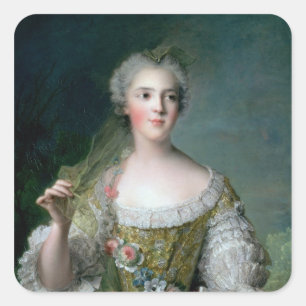 Portrait of Madame Sophie Square Sticker