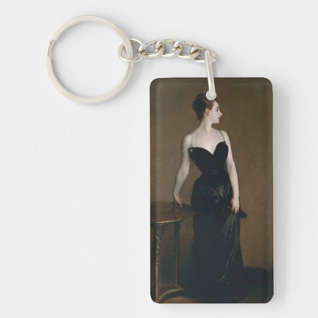 Portrait of Madame X by John Singer Sargent, 1884 Keychain (Front)