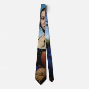 Portrait of Maddalena Doni by Raphael Sanzio Tie