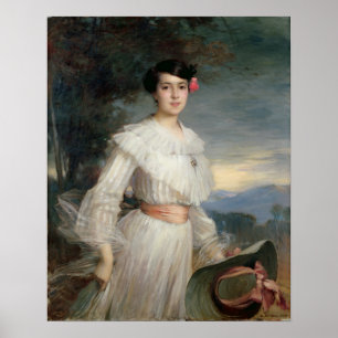 Portrait of Madeleine Reclus, 1902 Poster