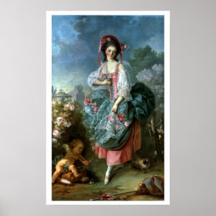 Portrait of Mademoiselle Guimard as Terpsichore, c Poster