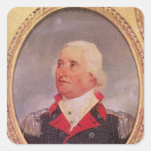 Portrait of Major General Charles C. Pinckney Square Sticker