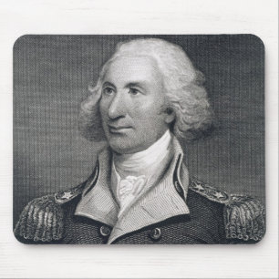 Portrait of Major General Philip Schuyler, engrave Mouse Pad