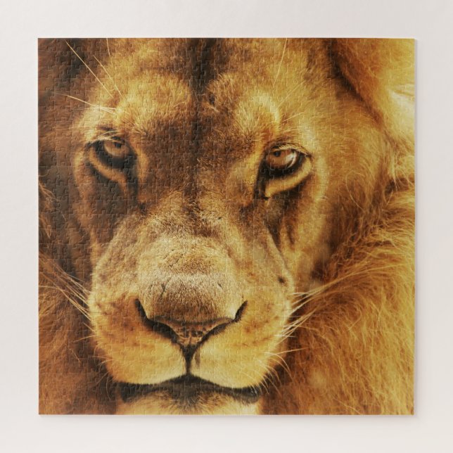 Portrait of male African lion. Jigsaw Puzzle (Vertical)