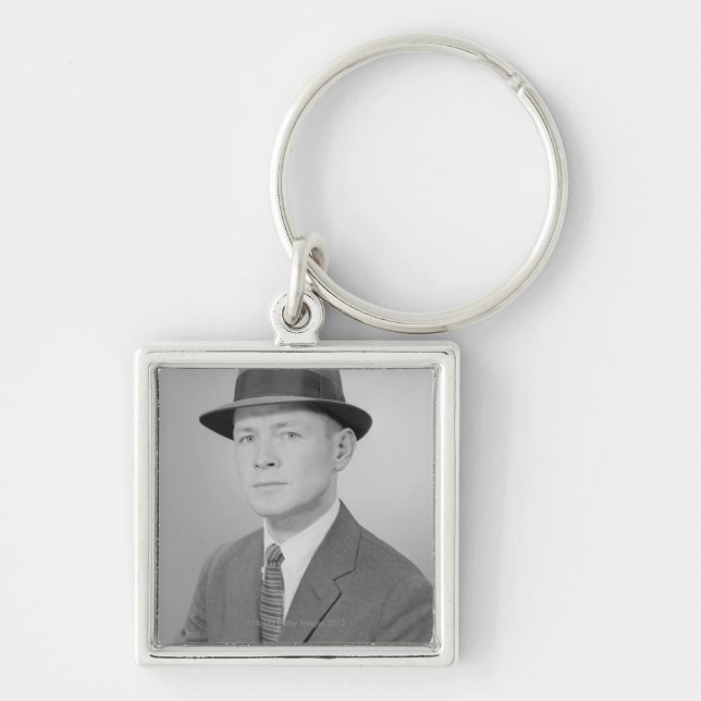 Portrait of Man Keychain (Front)