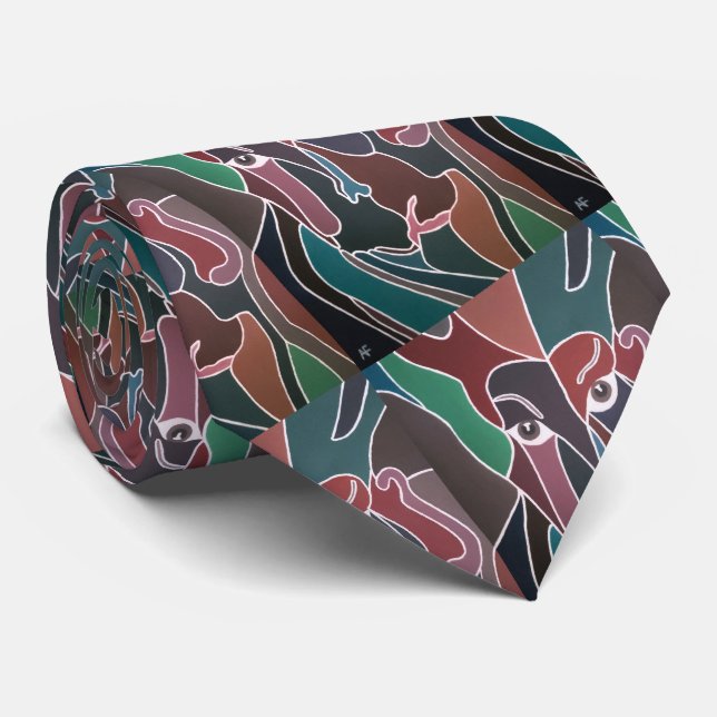 Portrait of Man Painting by Alfred Fox Tie (Rolled)
