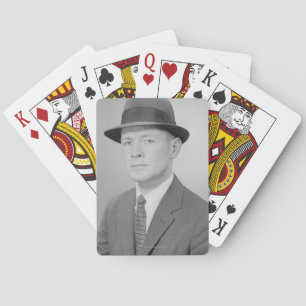 Portrait of Man Playing Cards