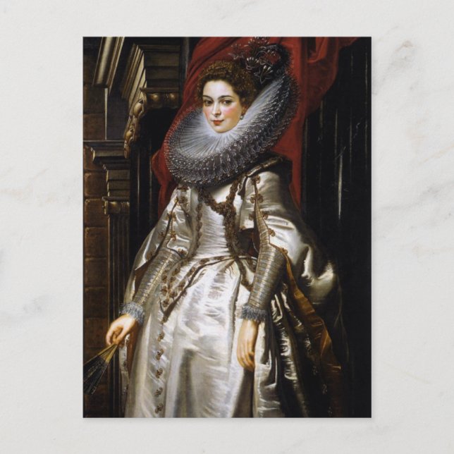 Portrait of Marchesa Brigida Spinola Doria Postcard (Front)