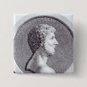 Portrait of Marcus Aurelius 2 Inch Square Button