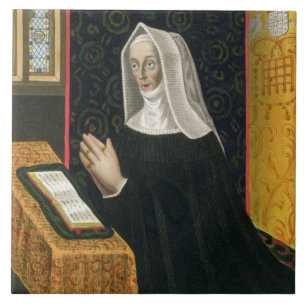 Portrait of Margaret Beaufort, Countess of Richmon Tile