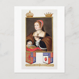Portrait of Margaret Tudor (1489-1541) Queen of Sc Postcard
