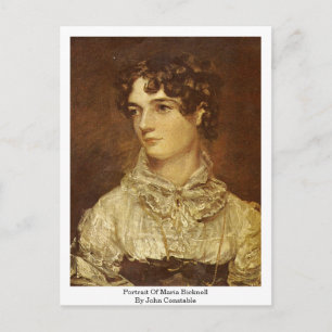 Portrait Of Maria Bicknell, By John Constable Postcard