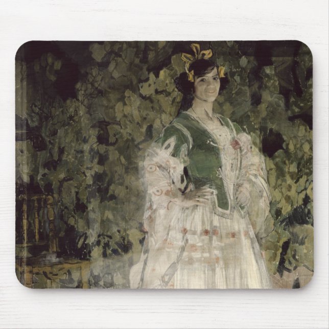 Portrait of Maria Kusnetso va-Benois as Carmen Mouse Pad (Front)