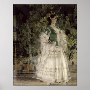 Portrait of Maria Kusnetso va-Benois as Carmen Poster