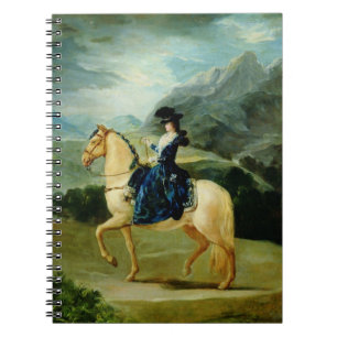 Portrait of Maria Teresa de Vallabriga on horsebac Notebook