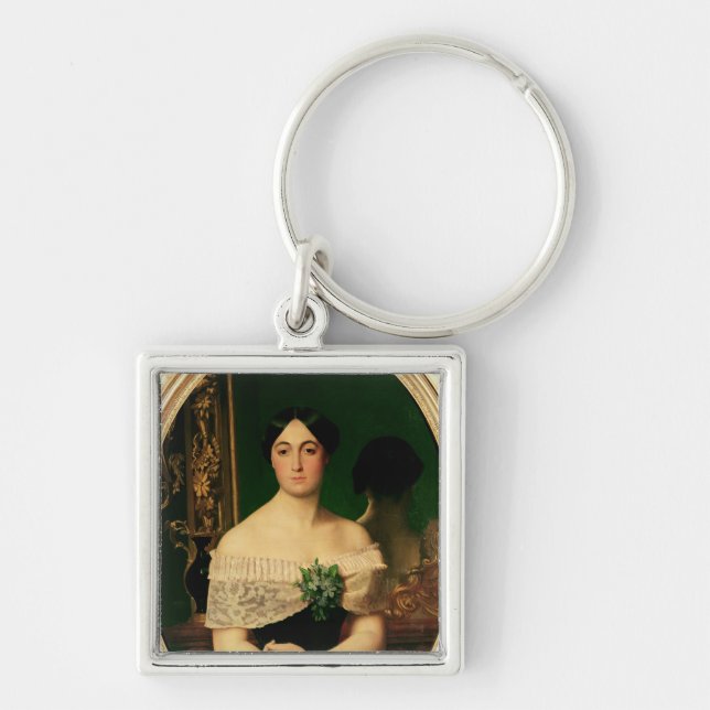 Portrait of Marianne Elisa Birch Keychain (Front)