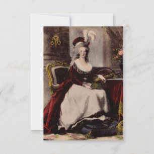 Portrait of Marie Antoinette ~  Invitations / RSVP
