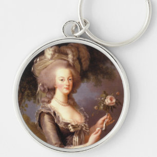 Portrait of Marie Antoinette, Queen of France Keychain