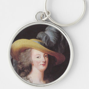 Portrait of Marie Antoinette, Queen of France Keychain