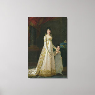 Portrait of Marie-Julie Clary Queen of Naples Canvas Print