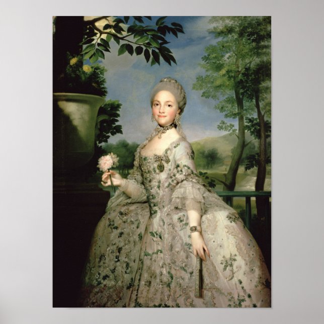 Portrait of Marie-Louise of Bourbon Poster (Front)