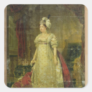 Portrait of Marie-Therese-Charlotte de France Square Sticker