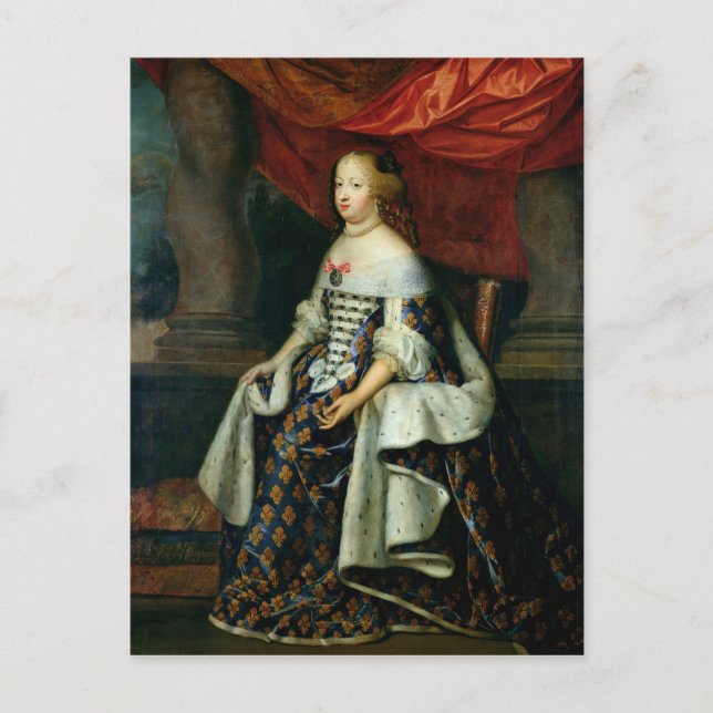 Portrait of Marie-Therese  of Austria Postcard (Front)