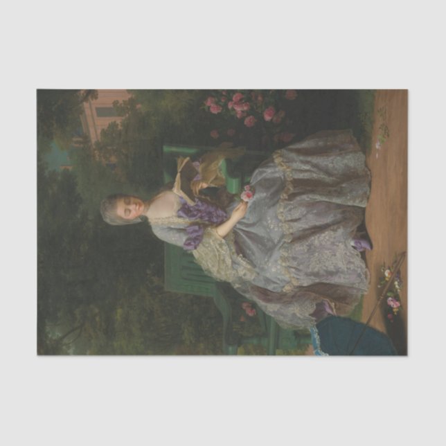 Portrait of Marie Therese of Savoy by Charpentier Tissue Paper (Front)