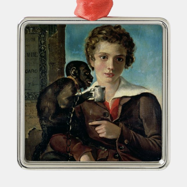 Portrait of Marius Petipa in Ballet Metal Ornament (Front)