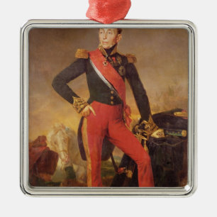 Portrait of Marquis Emmanuel de Grouchy Metal Ornament
