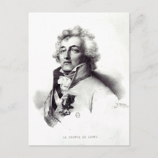 Portrait of Marshal Charles-Joseph  Prince Postcard (Front)