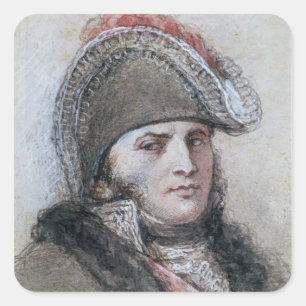 Portrait of Marshal Davout, Prince d'Echmuhl Square Sticker