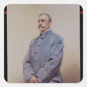 Portrait of Marshal Ferdinand Foch  1920 Square Sticker