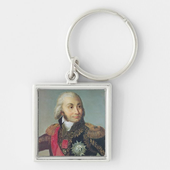 Portrait of Marshal Jean-Baptiste Jourdan Keychain (Front)