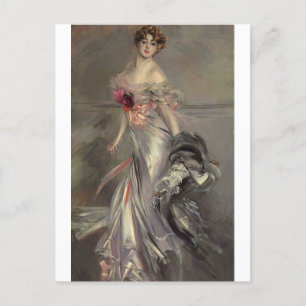 Portrait of Martha Regnier by Giovanni Boldini Postcard